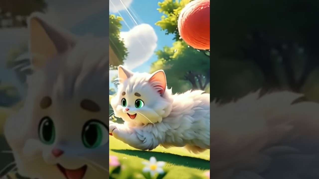 Cute Cat in Jungle 