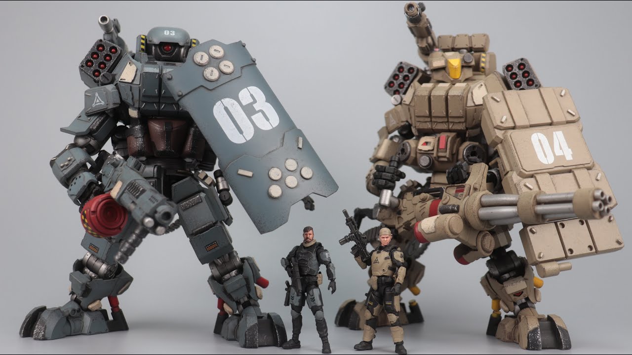 【开盒分享】JOYTOY暗源 铁骸IRON WRECKER 03型都市作战机甲/04型重装机甲