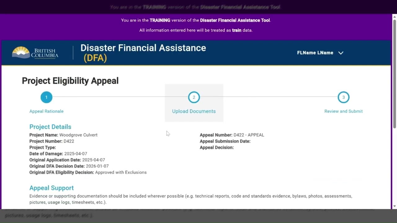 Disaster Financial Assistance – How to appeal project eligibility for communities
