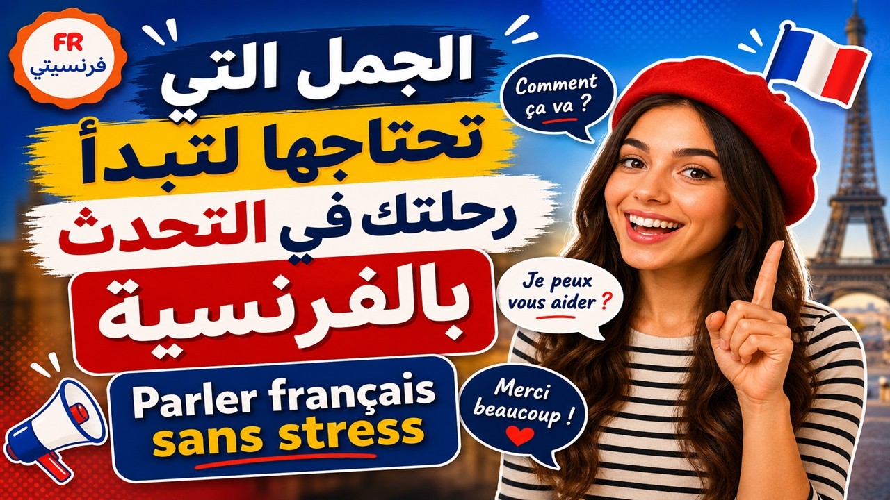 الجمل التي تحتاجها لتبدأ رحلتك في التحدث بالفرنسية 🗨📢Parler français