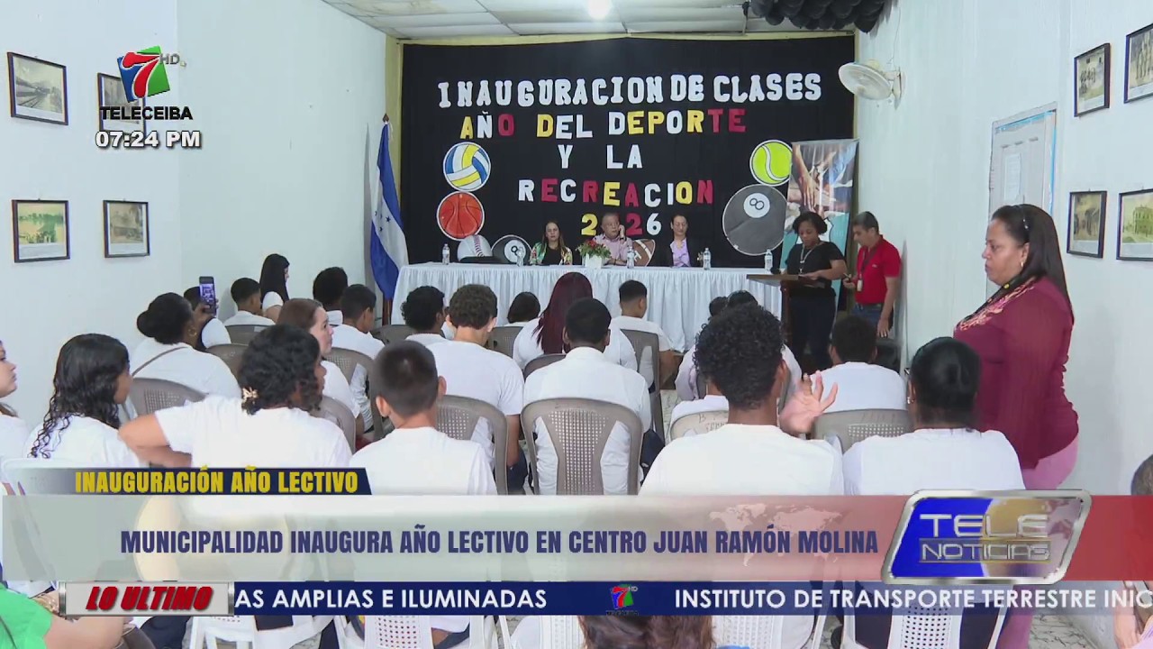 Municipalidad Ceibeña inaugura año lectivo en centro de aprendizaje Juan Ramón Molina