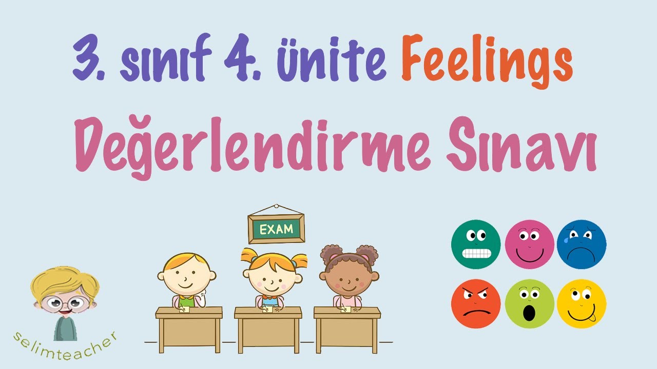 3. Sınıf İngilizce 4. Ünite Değerlendirme Sınavı