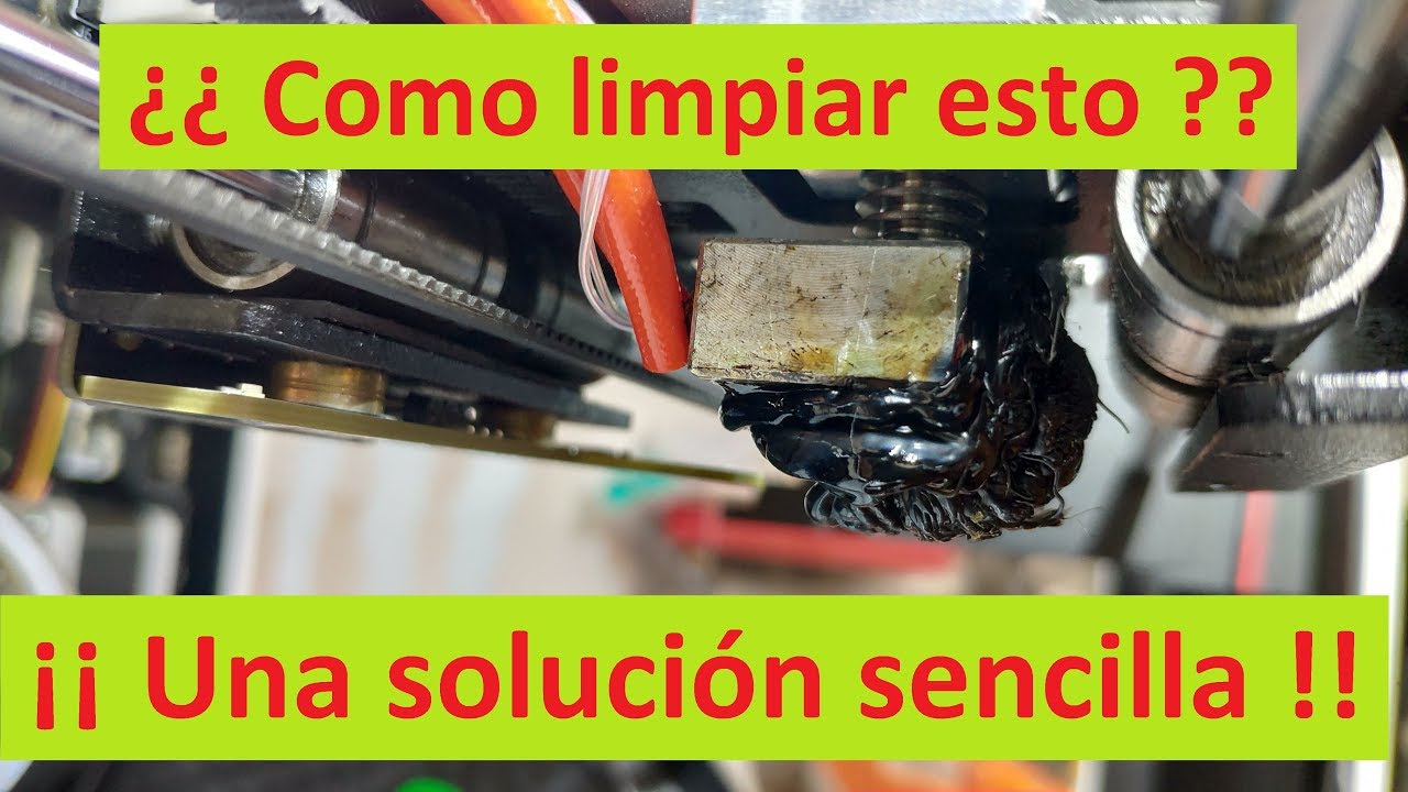 ¿Como soluciono esto? Limpieza externa de boquilla y bloque calentador / Impresoras 3D