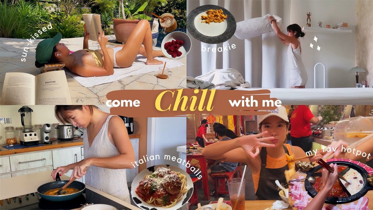 sunday vlog | come chill with me, made italian meatballs, having my favourite hotpot in kl (中文字幕)