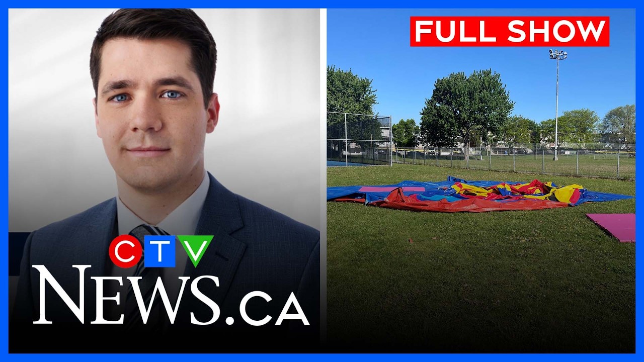 Toddler in critical after inflatable flies | CTV News Montreal at 11:30 for Monday, June 1, 2026