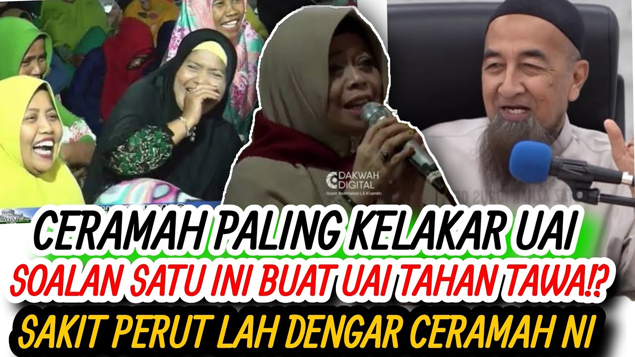 🤣SAKIT PERUT TENGOK IBU NI🤣!? USTAZ AZHAR IDRUS JAWAB SOALAN NI BUAT IBU KELAKAR! 