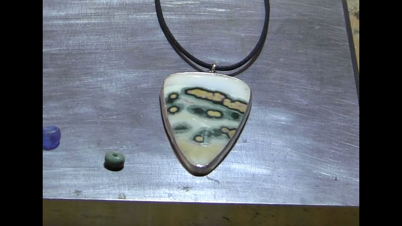 Making A Sterling Silver Ocean Jasper Pendant