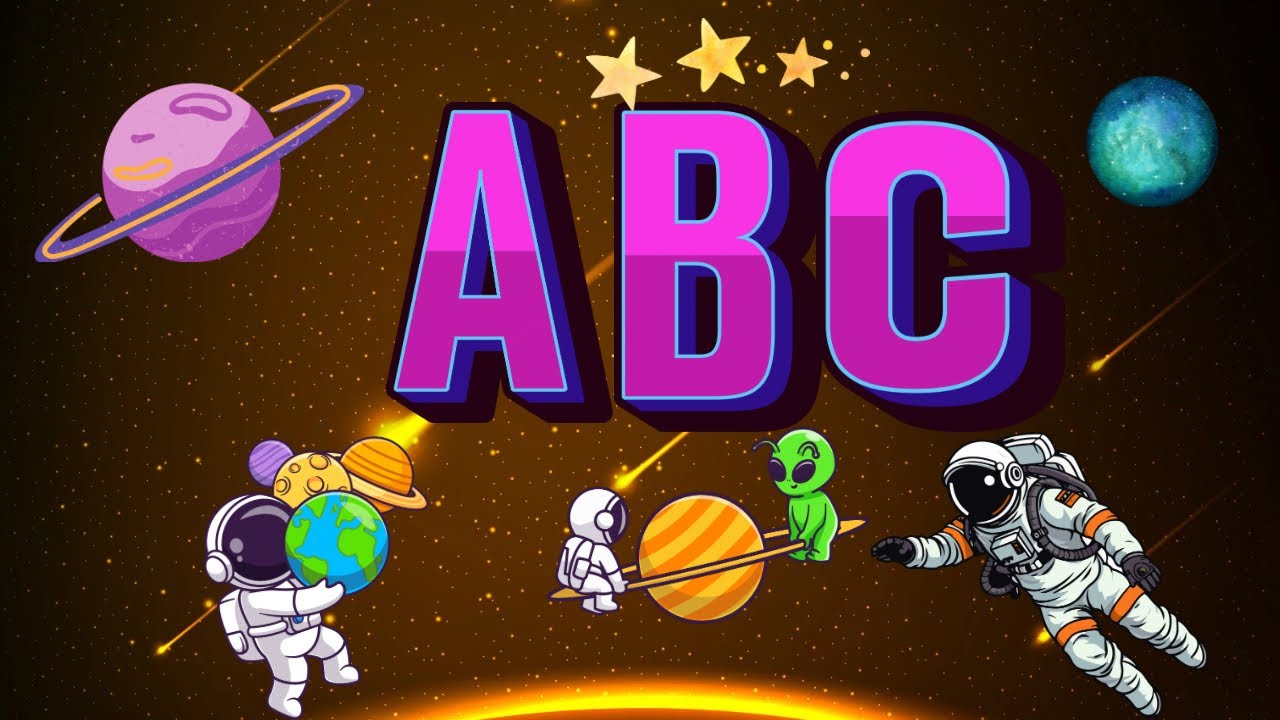 ABC Song In Space🪐| Learn The Alphabet with Rockets, Stars, And Planets| Fun ABC Song For Kids