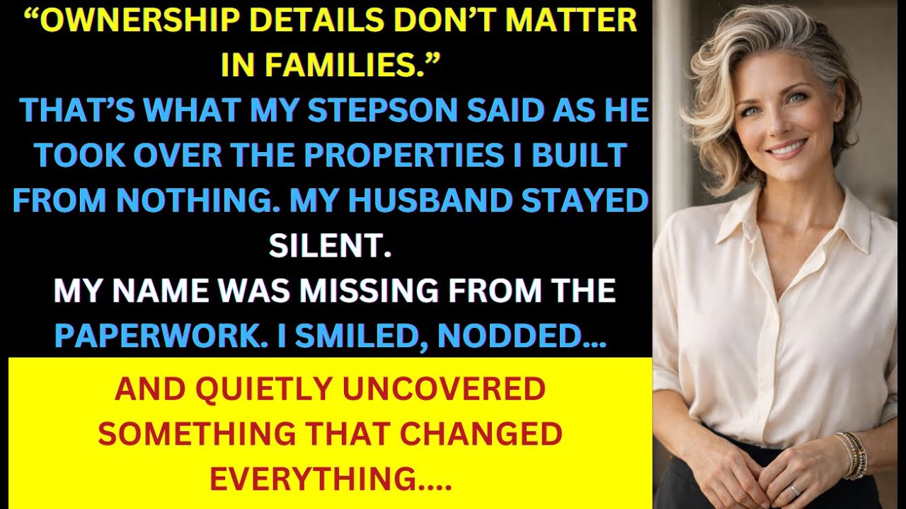 My Stepson Took Over a $4 Million Property Portfolio I Built — He Ignored the Ownership Details