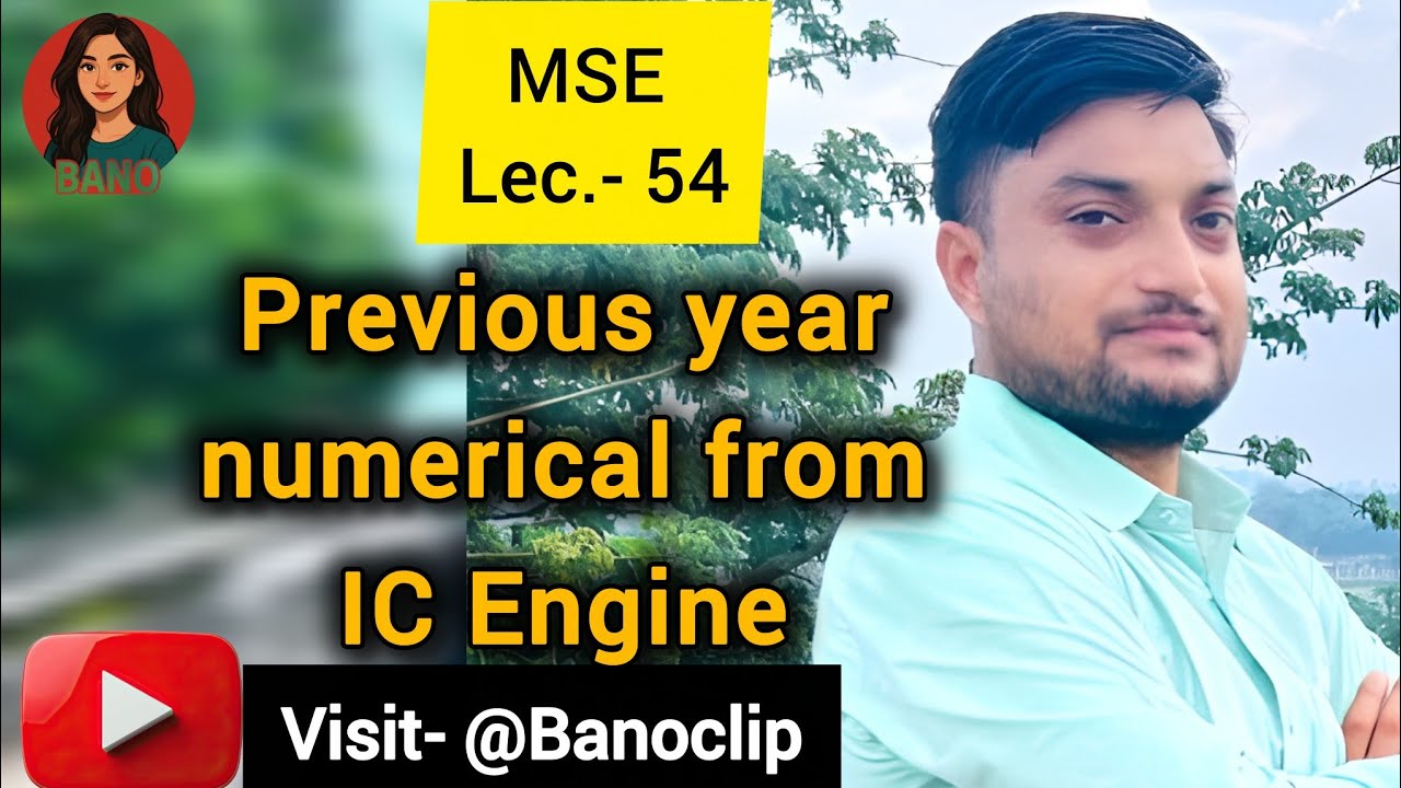Lec. -54 Previous year numerical @Banoclip