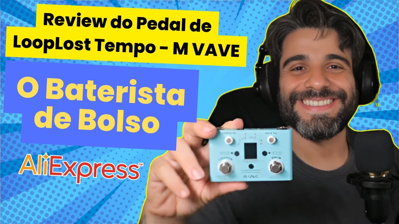 Review Completo do Pedal de Loop M Vave Lost Tempo | Fun&ccedil;&otilde;es e Testes em Portugu&ecirc;s