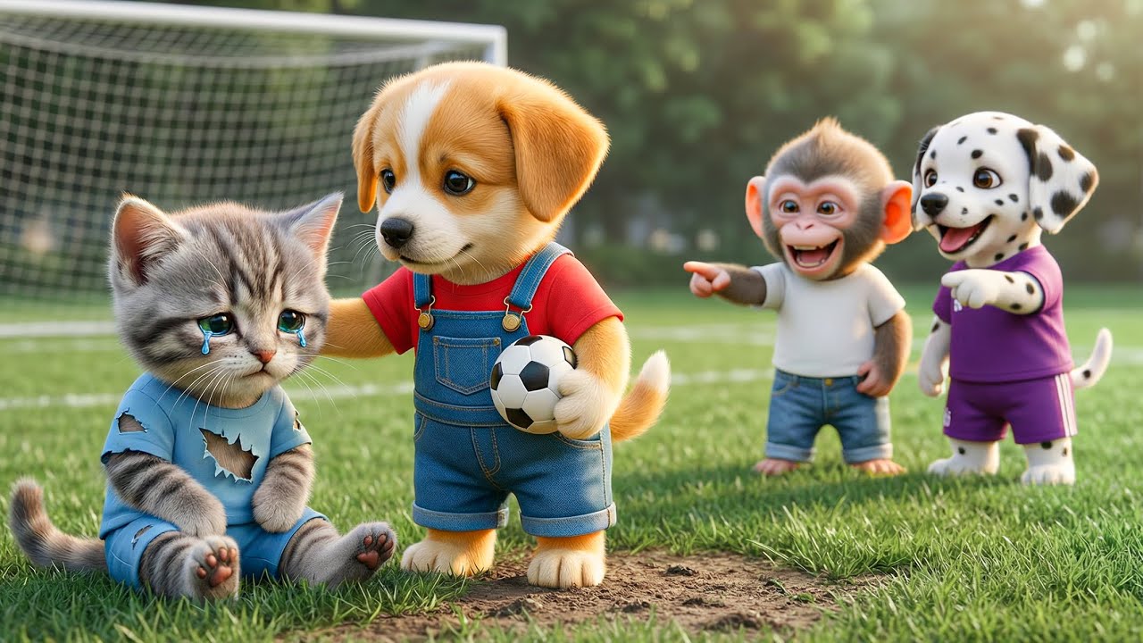 Baby Pubby Helps His Bullied Kitty Friend by Making a Warm New Shirt 😿❤️ A Gentle Act of Kindness