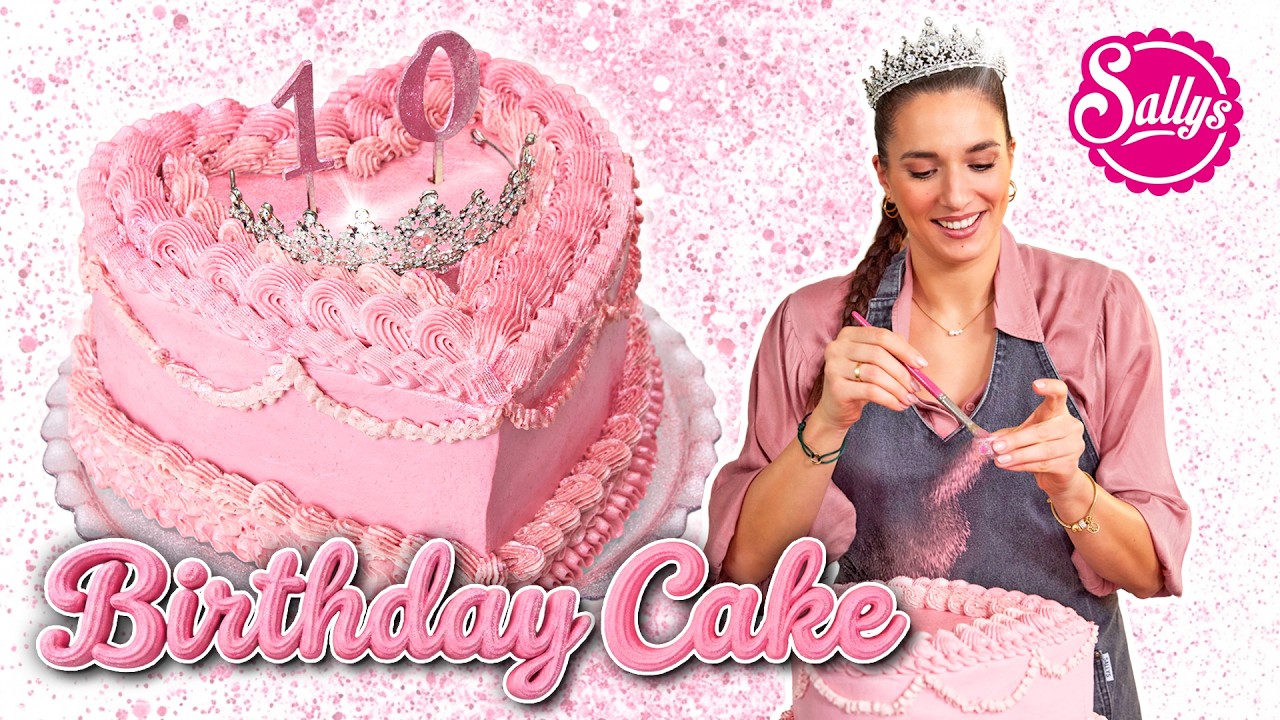 Glitzer Herztorte / Pink Princess Cake / Sallys Welt