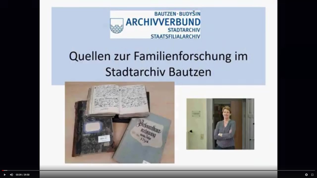 Der Archivverbund Bautzen stellt vor Personenstandsunterlagen