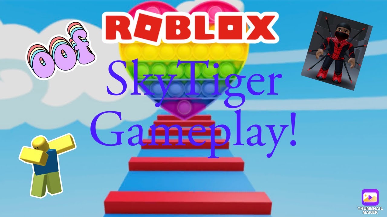 Easy Parkour Obby (50 stages)!  SkyTiger Gaming!