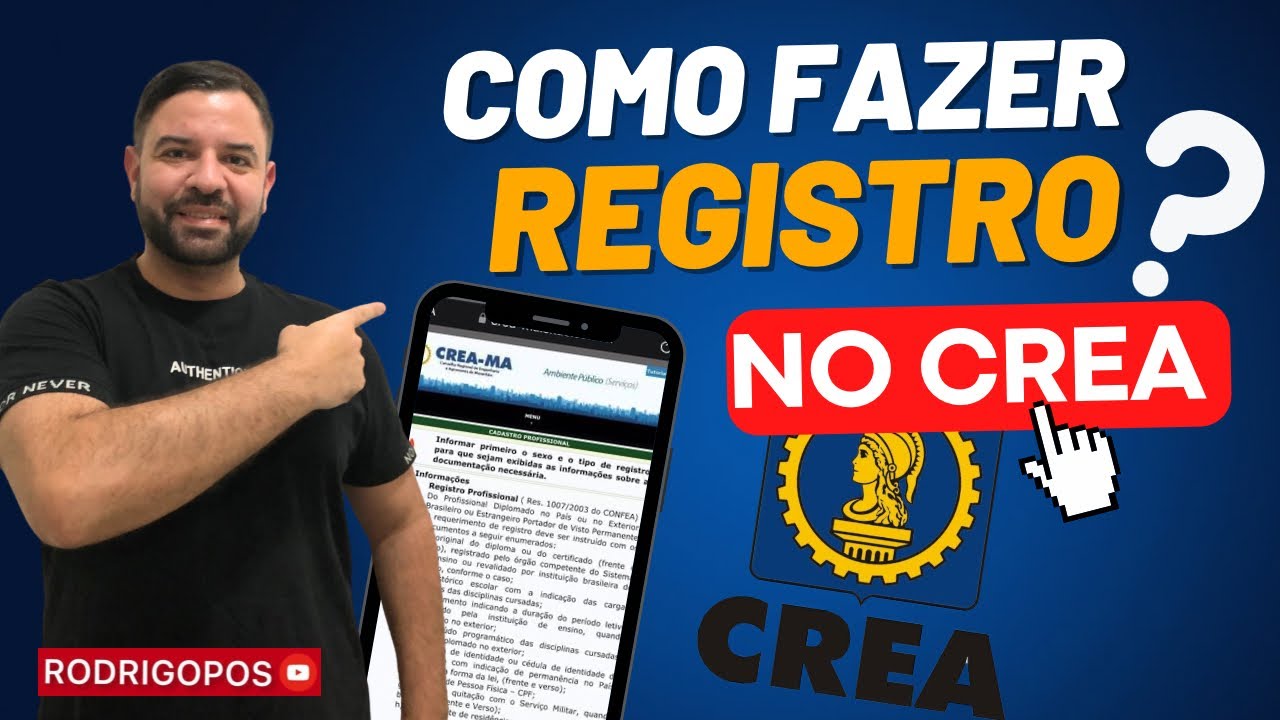 Como fazer o registro no CREA?