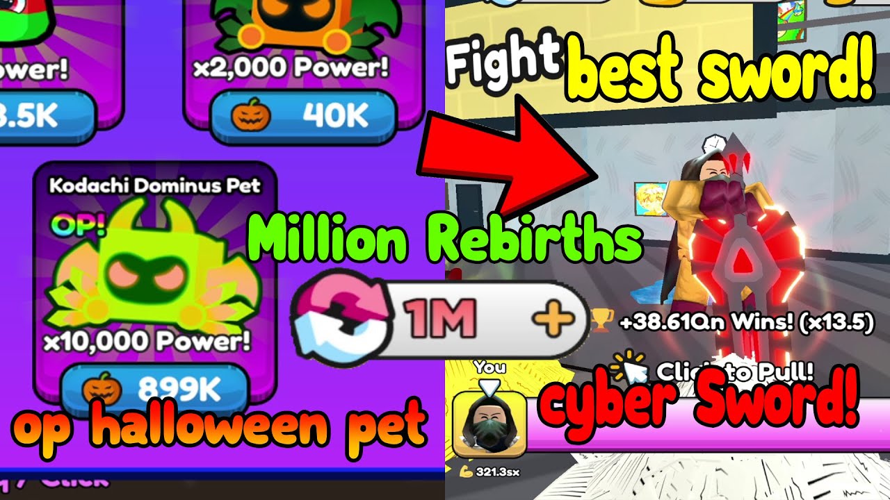 Got an Insane Halloween pet and Pulled The Best Sword!! -Pull a Sword Roblox