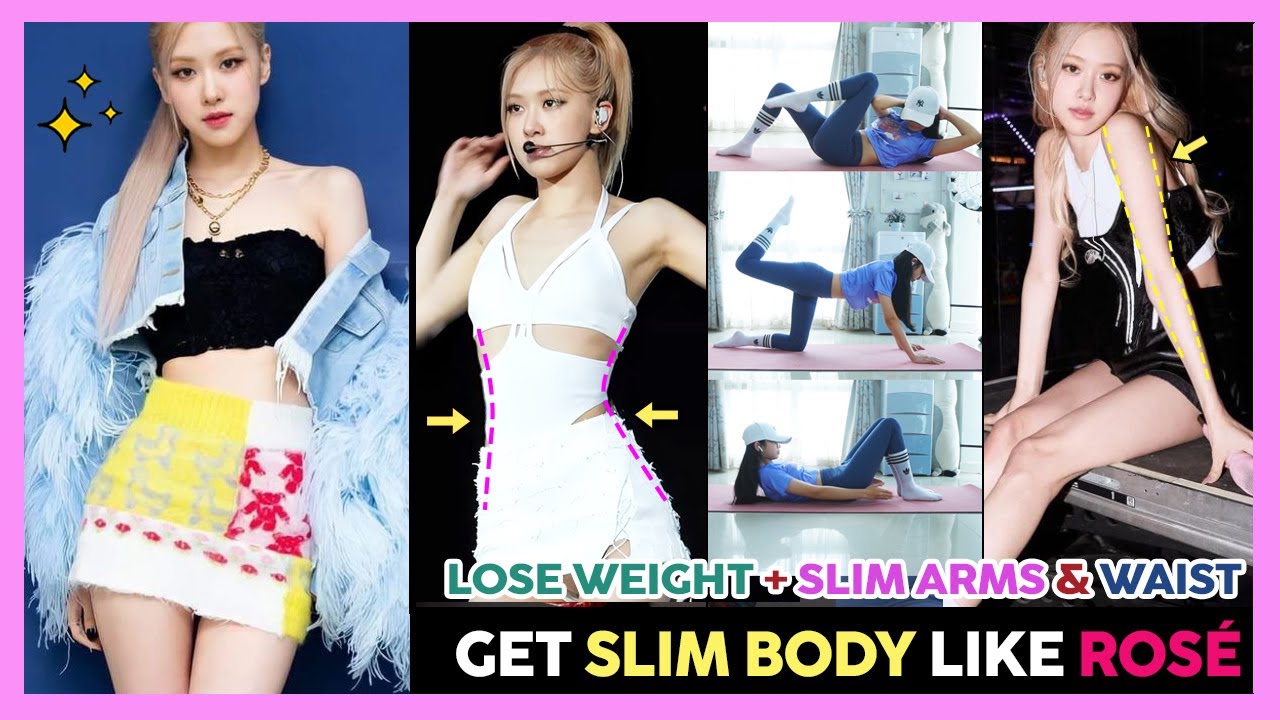 🌹Consigue un cuerpo delgado como BLACKPINK ROSÉ | Pilates para Adelgazar, Adelgazar brazos y cintura