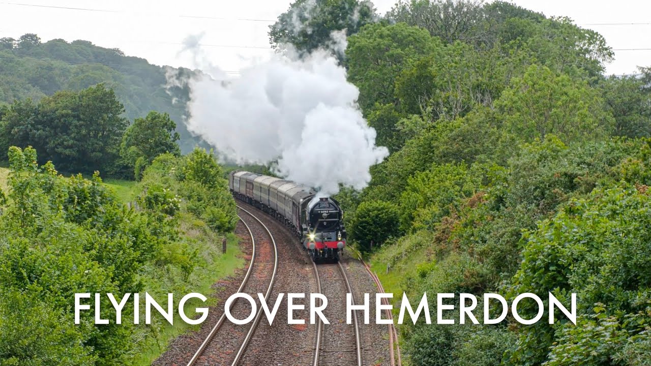 Flying over Hemerdon: 60163 Tornado Attacks the West Country Banks! - 2025