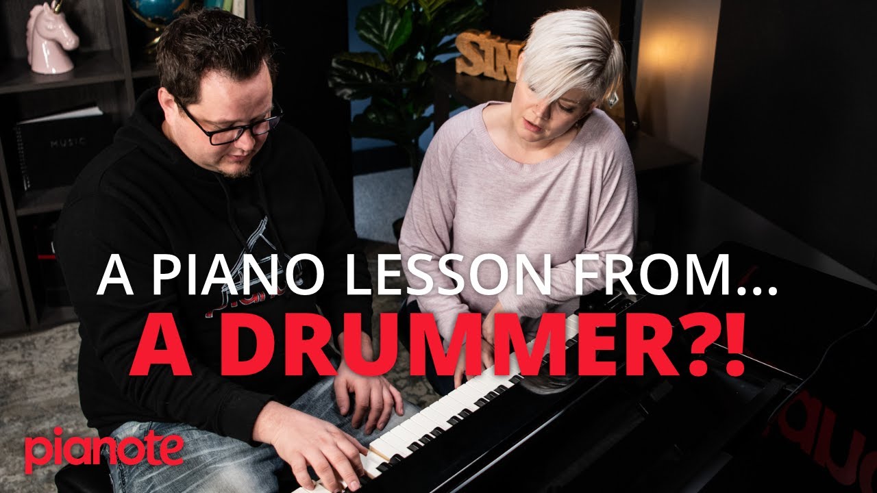 Getting A Piano Lesson From ... A Drummer?! (Drumeo / Pianote)
