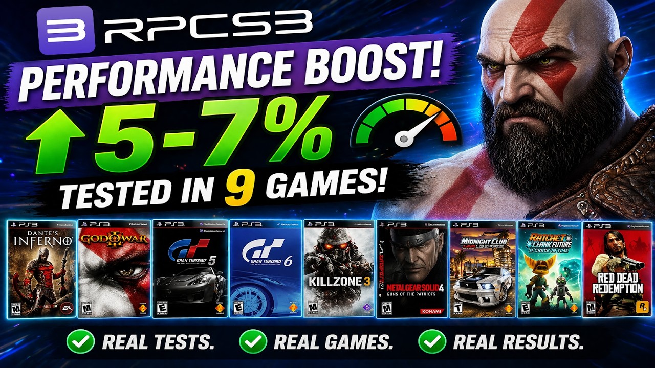 RPCS3 Just Got Faster! +5&ndash;7% Performance Boost (9 Games Tested)