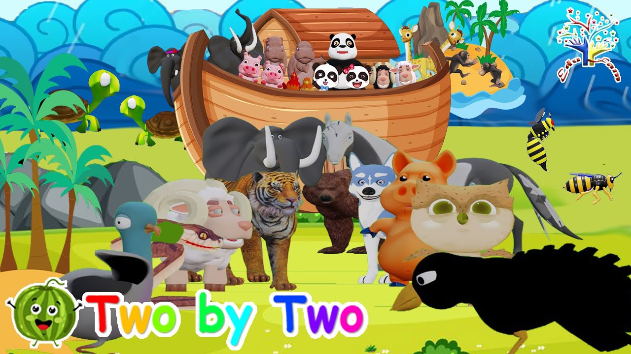The Animals Went In Two By Two  TBT2H1 || Animal Family || EduFam || Kids Songs and Nursery Rhymes ~