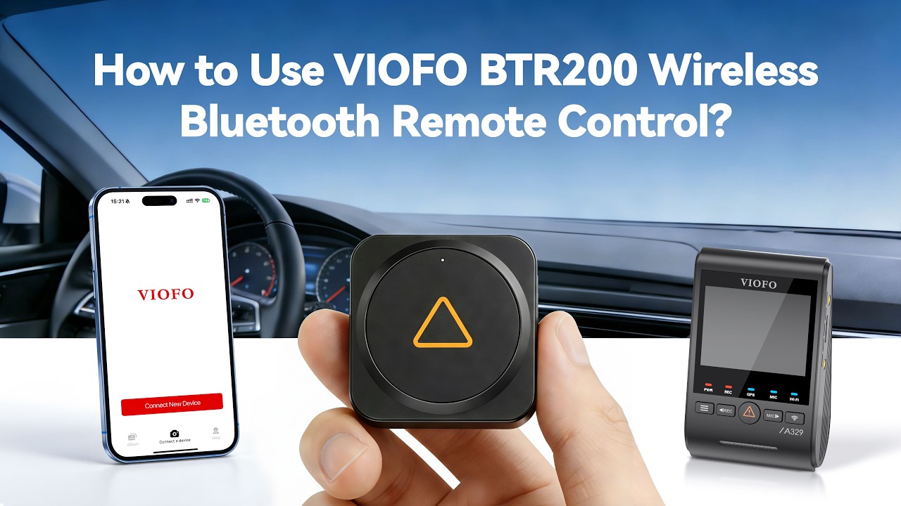 How to Use VIOFO BTR200 Wireless Bluetooth Remote Control? #viofo #dashcam