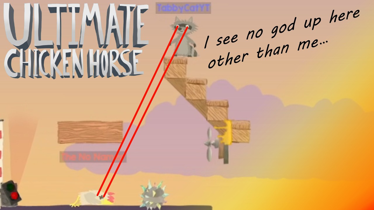 The Most INSANE Game Of Ultimate Chicken Horse You'll Ever See... (Funny Moments)