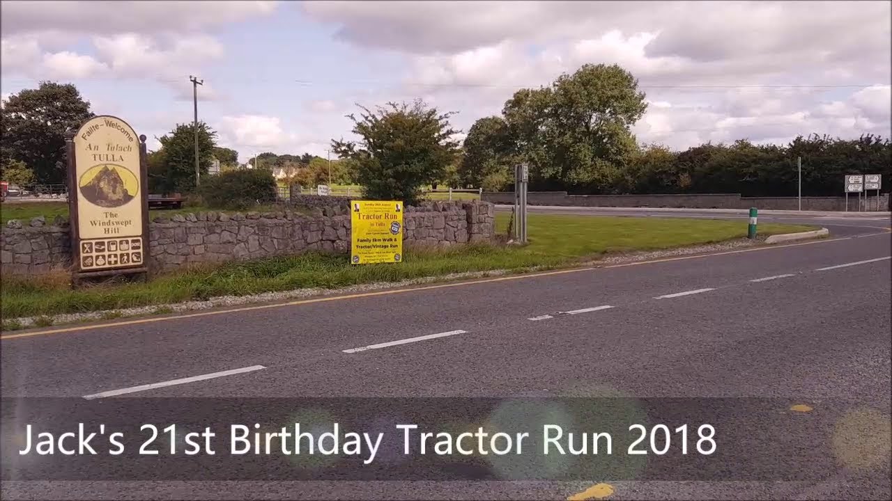 Jack's 21st Birthday Memorial Tractor Run Tulla 2018