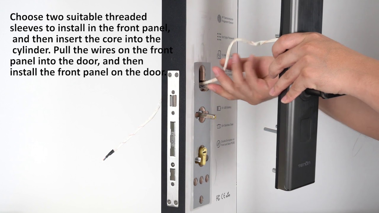 Tenon E5C smart lock installation procedures