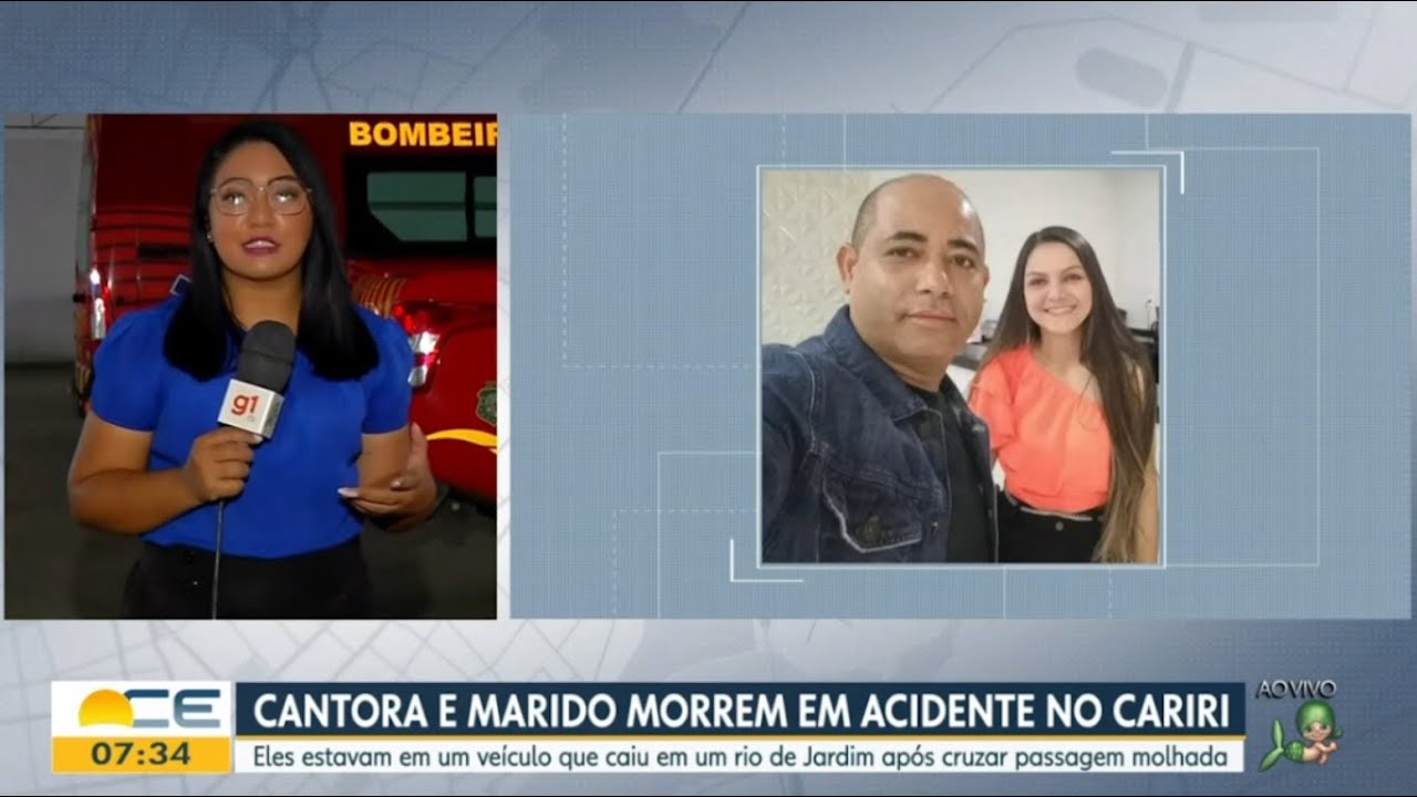 Jardim-CE: Cantora de forró Marcinha Sousa e marido morrem afogados em carro ao tentar cruzar ponte
