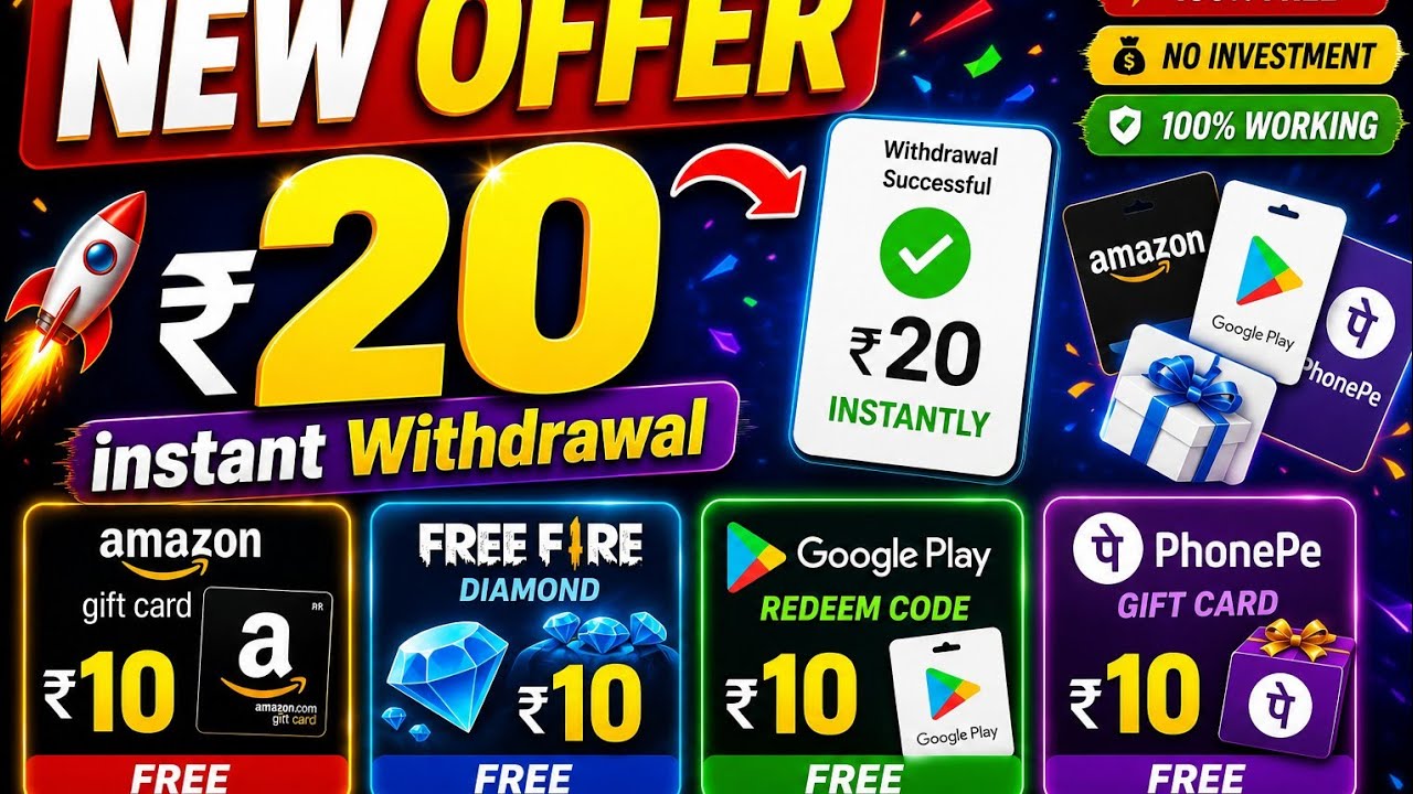🤑 NEW UPI MONEY EARNINEG APP ll New Loot offer Today l Pocket Earn APP Sa Paisa kaise kamae 2026 New