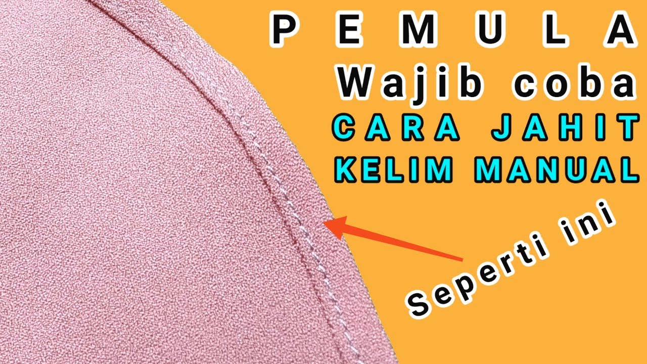 CARA MENJAHIT KELIM/ MELENGKUNG #PENJAHITPEMULA #trik #tutorial