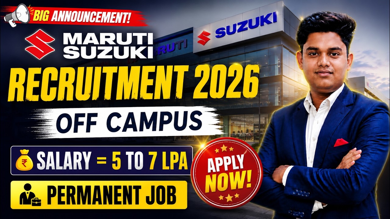 Maruti Suzuki Recruitment 2026 🔥 Female Line Supervisor Jobs | Diploma Mechanical | Salary & Apply
