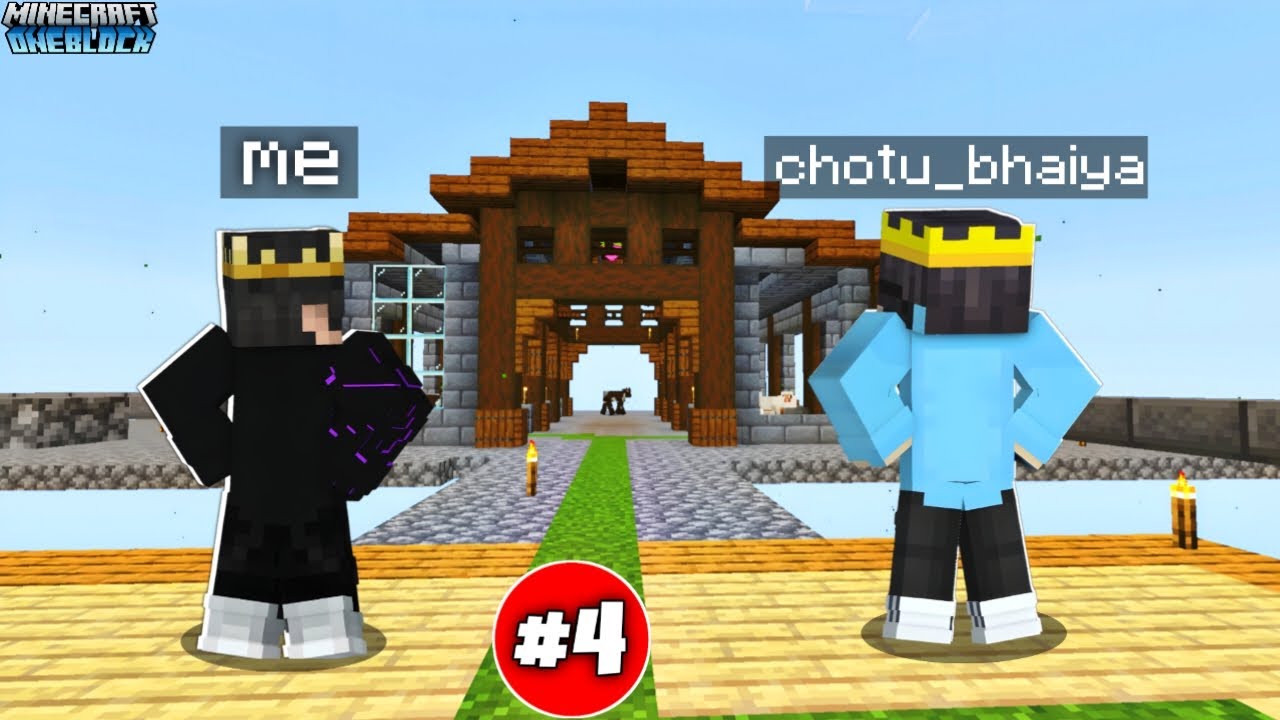 CAN WE BUILD A BARN IN MINECRAFT ONE BLOCK 😨 | PART 2 