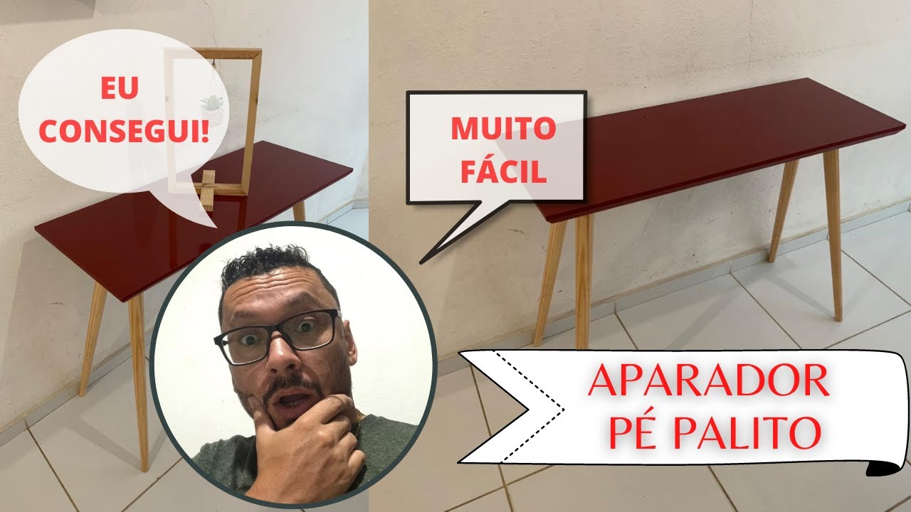 #pépalito #diy EU CONSEGUI FAZER UM APARADOR PÉ PALITO! #JEITOMAISFÁCILDEFAZER
