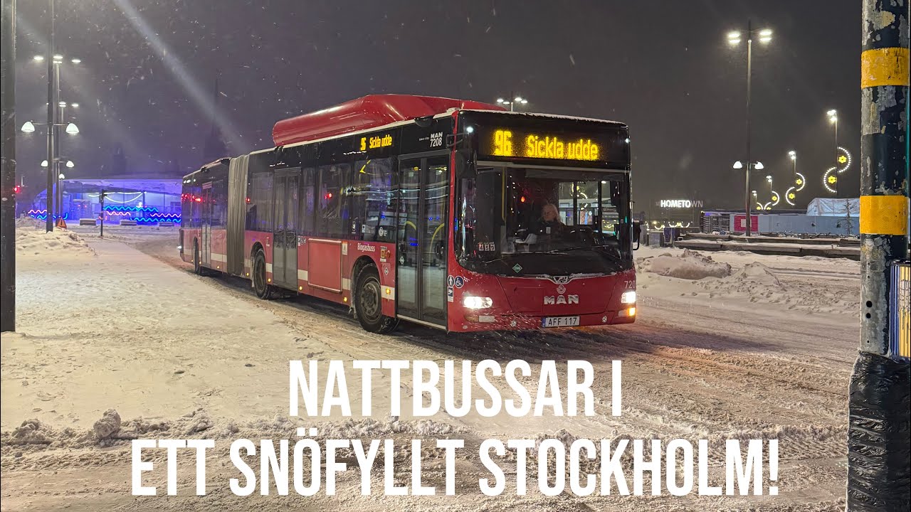 Nattbussar I Stockholms Sn&ouml;kaos!