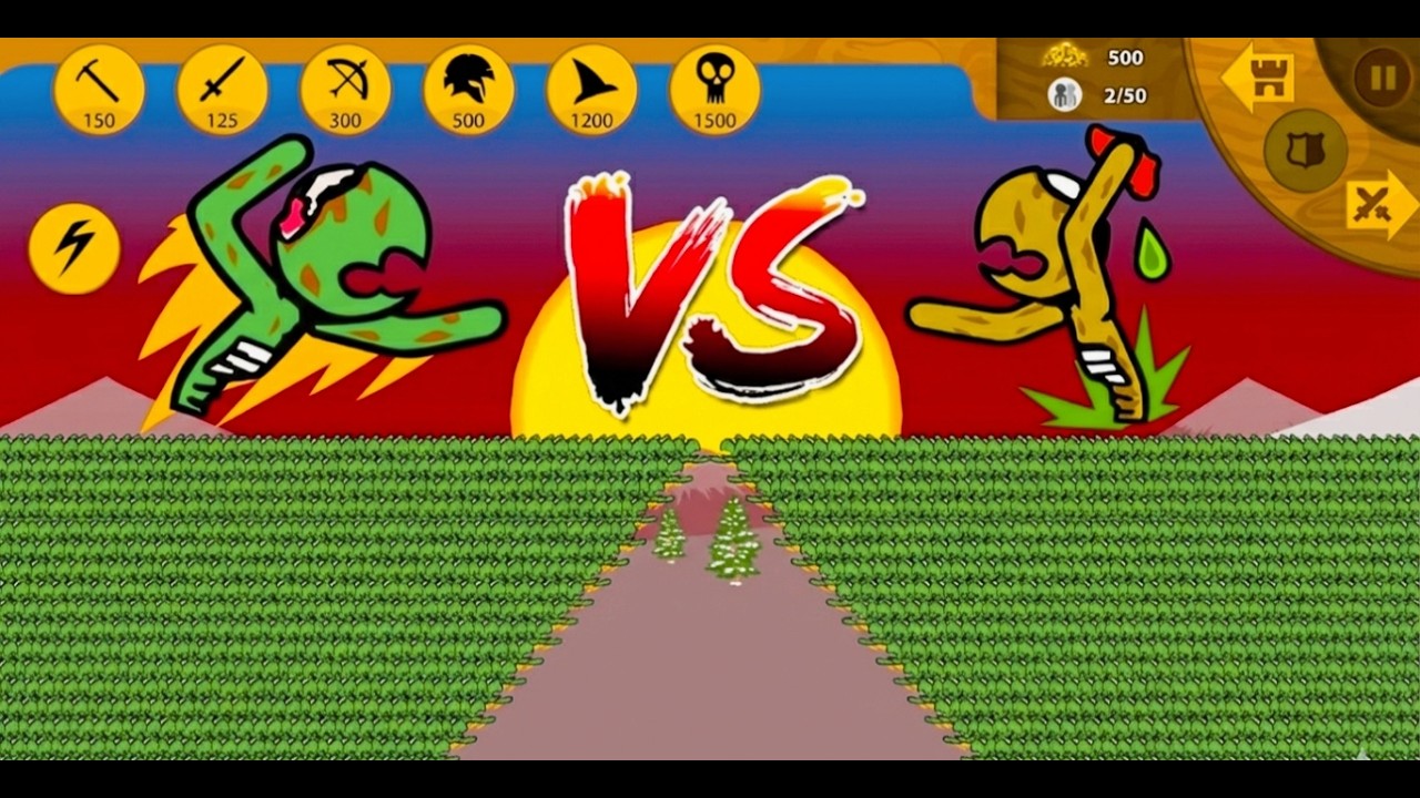 STICK WAR LEGACY | Army Zombies Icon VS Army Zombies Tsunami⚔️🔥EPIC BATTLE