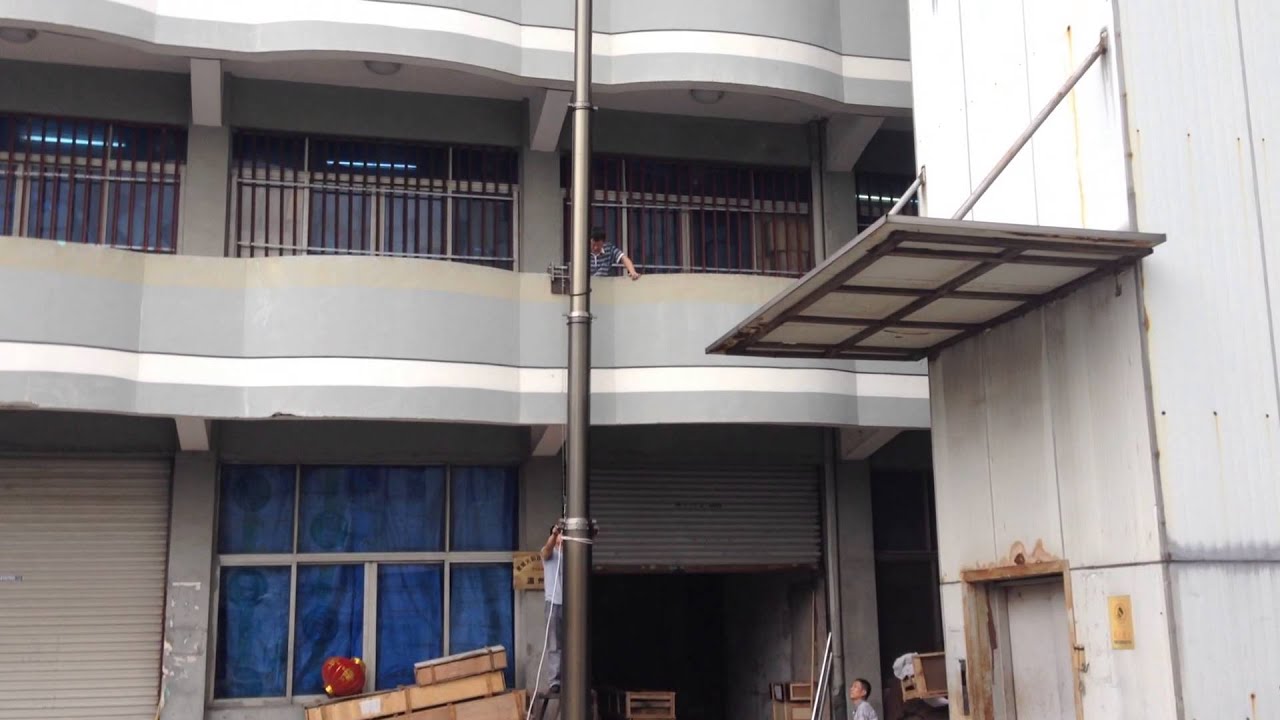 60 feet pneumatic telecom heavy duty telescopic mast