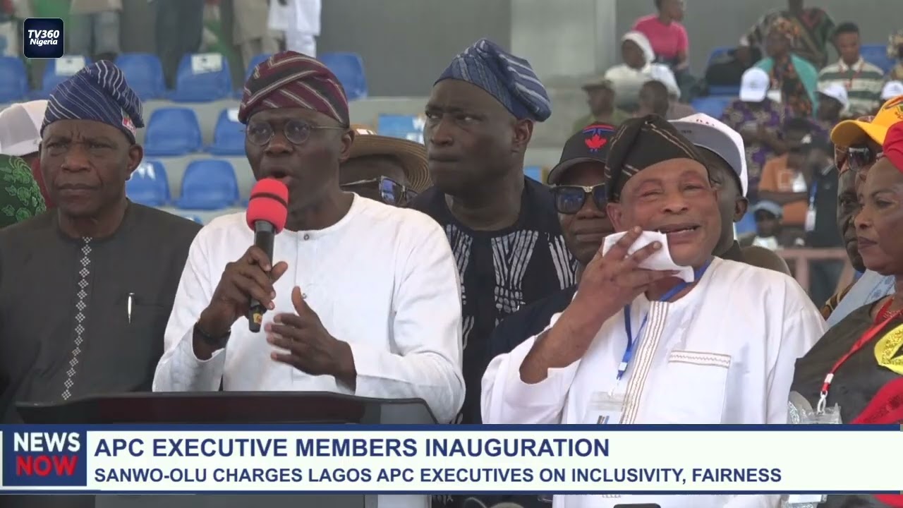 APC executive members inauguration: Sanwo Olu charges Lagos APC executives on inclusivity, fairness