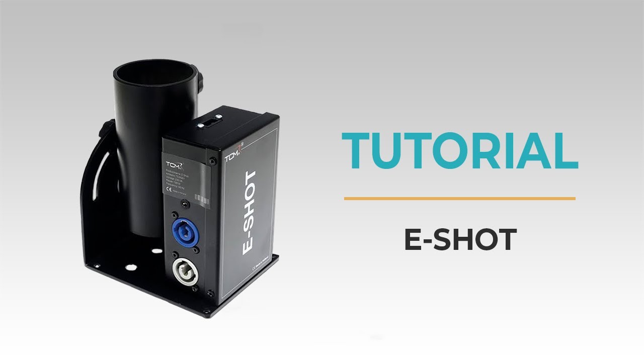 TUTORIAL MÁQUINA DE CONFETI ELÉCTRICA E-SHOT - EUTÓPICA