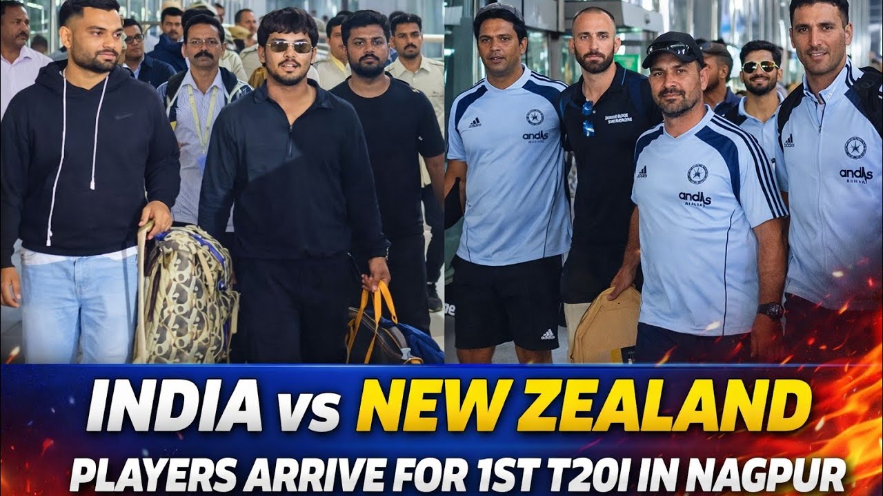 IND vs NZ 1st T20 - Players Arrive in Nagpur Ahead of Series Opener | Sanju Samson, Shreyas Iyer
