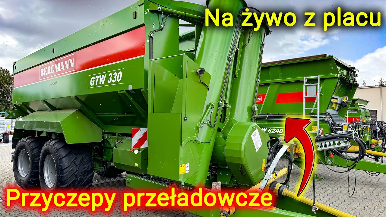 🔴 Live z placu Korbanka 👉 Przyczepy przeładowacze Bergmann i inne