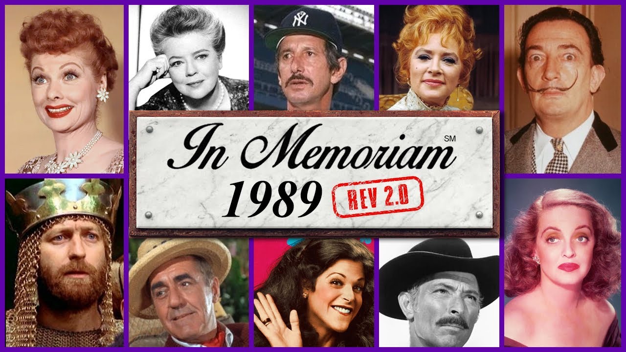 В память о 1989: Знаменитые лица, которых мы потеряли в 1989 году, версия 2