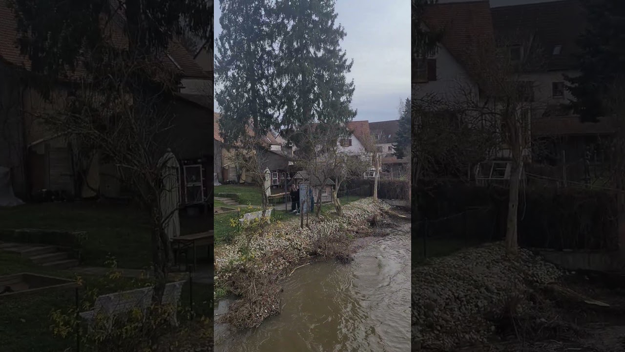 Regnitz River in Erlangen, Germany