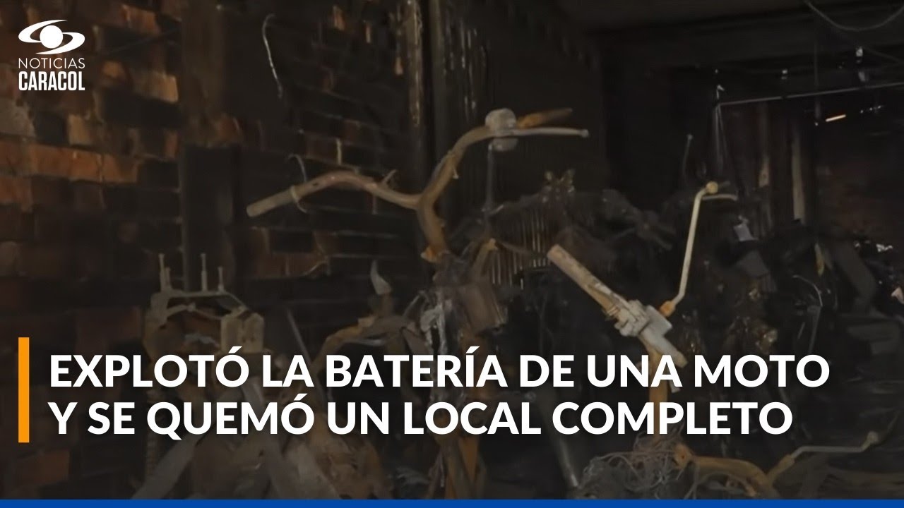 Dejaron cargando una moto eléctrica toda la noche y la batería explotó por sobrecarga: pérdida total