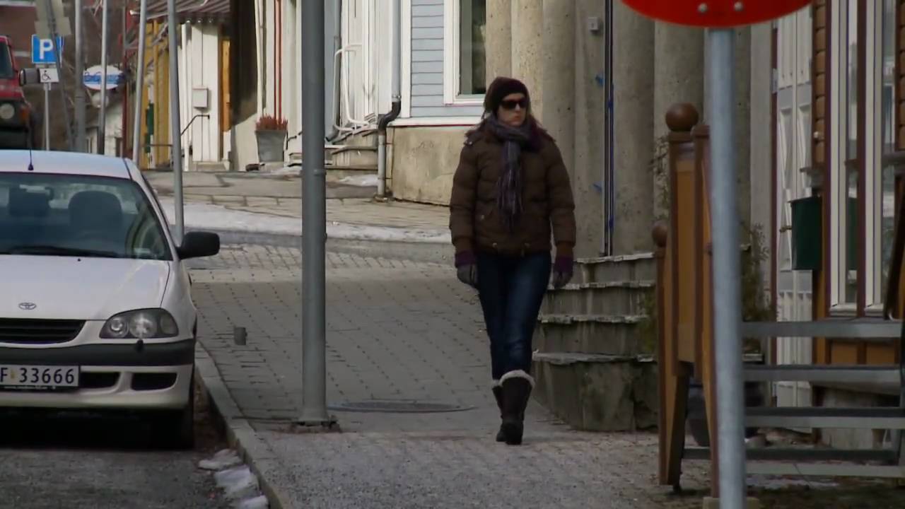 Levanger, en søndag formiddag i mars 2010