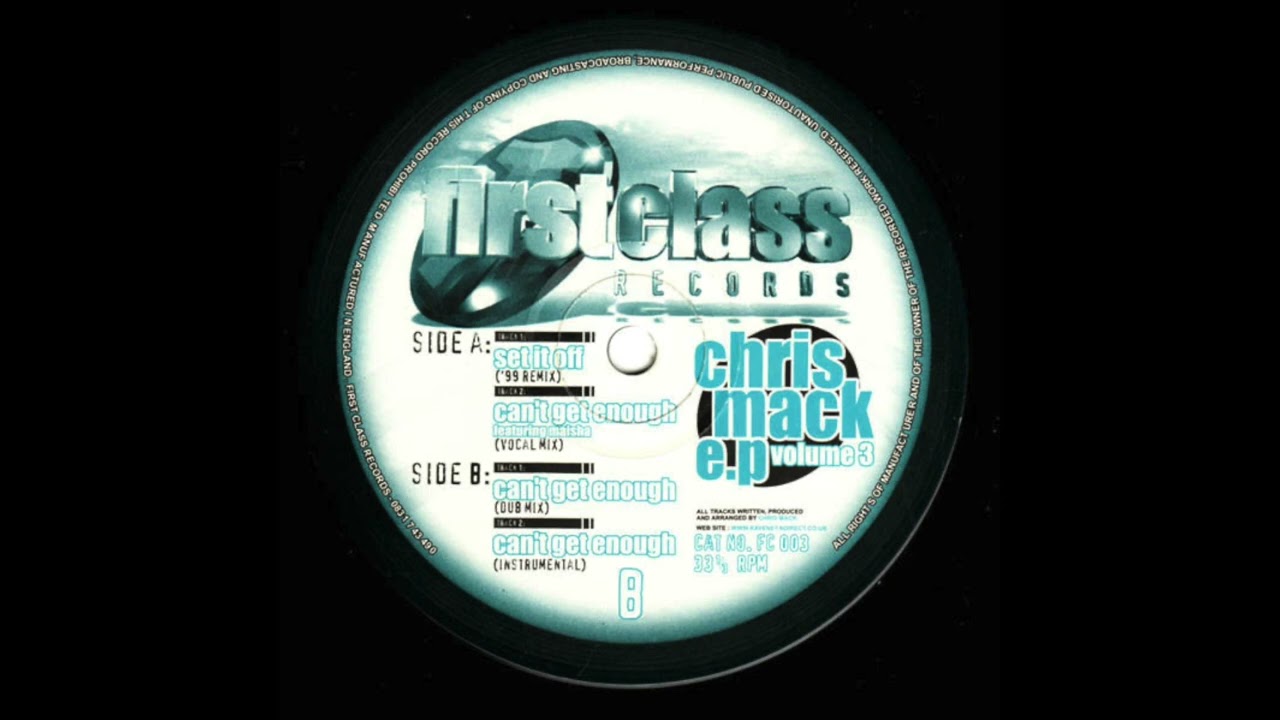 Chris Mack -  'Can't Get Enough' (Dub Mix)