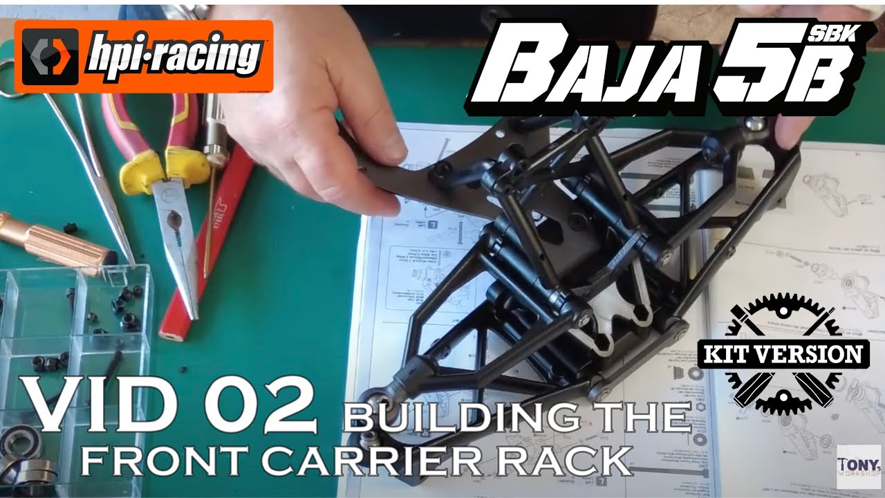 Начинаю сборку легендарного мотоцикла HPI Racing 1/5 2 Stroke Baja 5B SBK (VID 02) с передним баг...