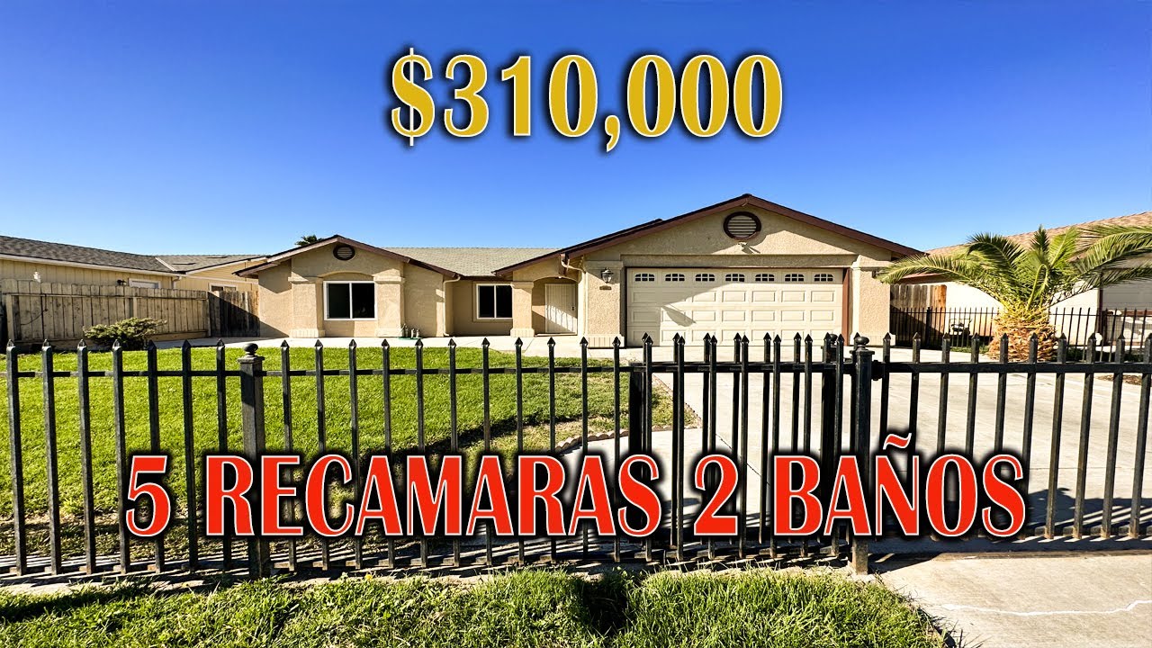 CASA PARA FAMILIA GRANDE | 5 RECAMARAS 2 BAÑOS | $310,000